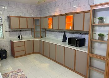 شقة بصالة مريحة وغرفتين نوم
