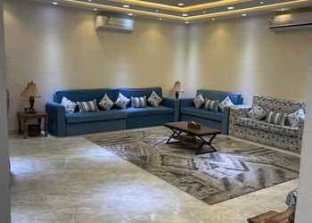 استراحة بمسطح اخضر ومجالس