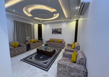 شاليه بسطح اخضر و ركن شواء