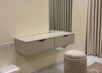 شقة بغرفتين نوم وصالة 