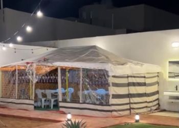 استراحة بخيمه وجلسة خارجية