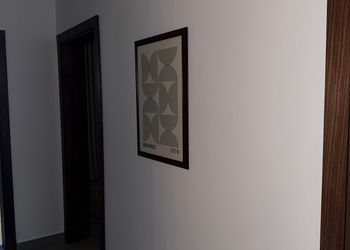 شقة بغرفة معيشة وغرفة نوم