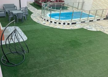 استراحة مع فناء الخارجي