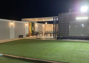 شاليه بألعاب مائية و مسبح خارجي