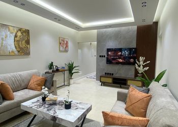 شقة مريحة بصالة وغرفتين نوم 