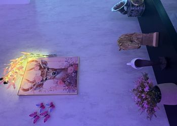 استديو بأثاث مريح وبسيط 
