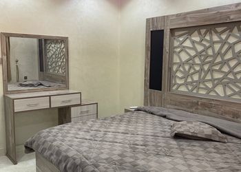 شقة بغرفة معيشة وغرفة نوم 