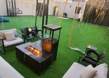 شاليه بمسطح اخضر