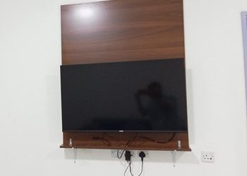 شقة بغرفة معيشة وغرفة نوم 