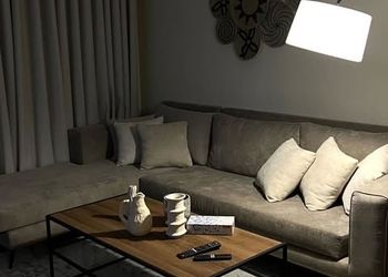 شقة بصالة أنيقة ودخول ذاتي
