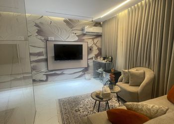 شقة بغرفة معيشة وغرفة نوم 