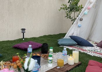 كوخ هادئ بمسبح وجلسة خارجيه