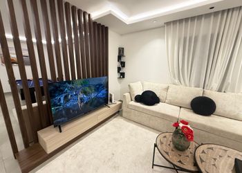 شقة مودرن بغرفتين نوم وصالة 