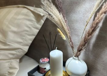 شقة بغرفة نوم وجلسة خارجية