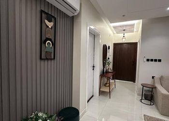 شقة بغرفة معيشة وغرفتين نوم 
