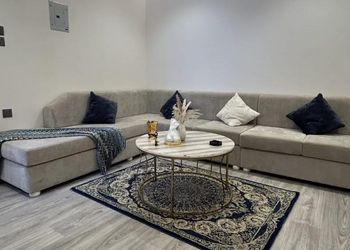 شقة بصالة مريحة وغرفتين نوم 