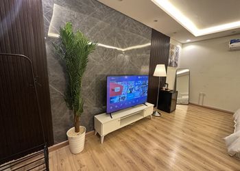 استديو انيق بأثاث مريح وبسيط 