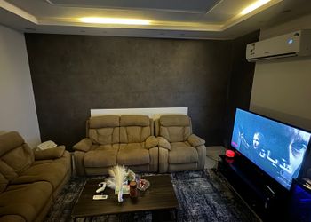 شقة بغرفة معيشة وغرفة نوم 