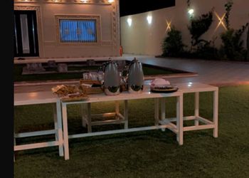 شاليه بمسطح اخضر  ومسبح خارجي