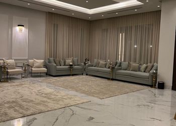 استراحة بمسطح اخضر ومجالس