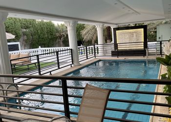 استراحة بمسطح اخضر ومسبح