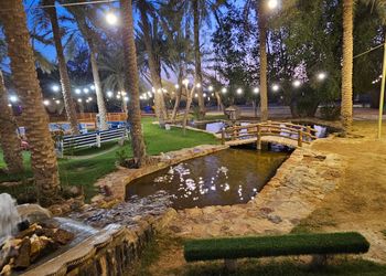 مزرعة بألعاب أطفال ومسبح