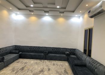 استراحة بجلسة خارجية ملعب كرة طائرة