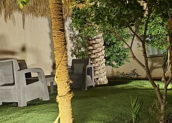 استراحة بمسطح اخضر