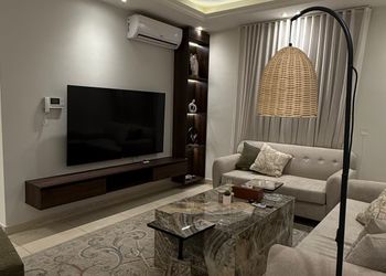 شقة بغرفة معيشة وغرفتين نوم 