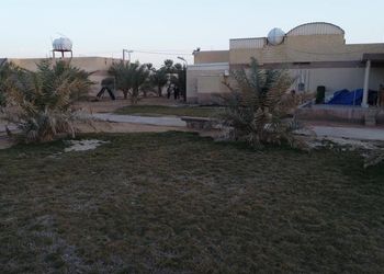 استراحة بمجلس واسع ومسطح اخضر 