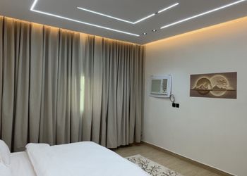 شقة بغرفة معيشة وغرفة نوم 