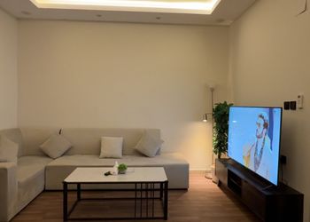 شقة بغرفة معيشة وغرفة نوم 