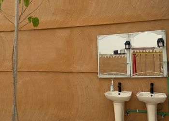 استراحة ببيت شعر وجلسة خارجة