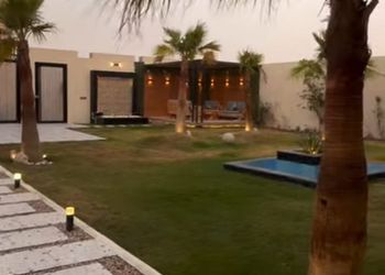 استراحة بجلسة خارجية ومسبح