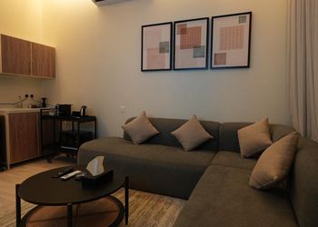 Apartment with a bedroom