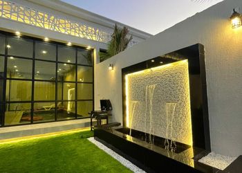 شالية بجلسه خارجيه وألعاب مائية 