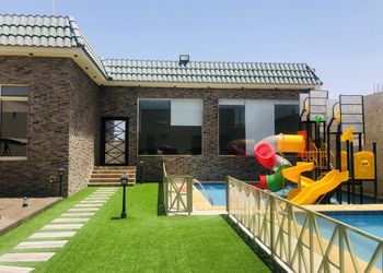استراحة بمسطح اخضر
