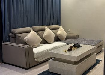 شقة بغرفة معيشة وغرفة نوم 