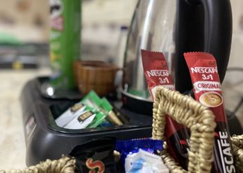 شقة بجلسة خارجية وغرفتين نوم