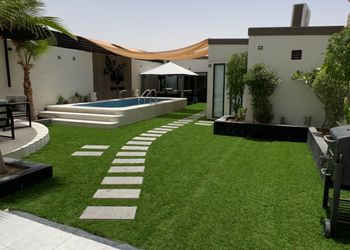 شاليه بمسطح اخضر
