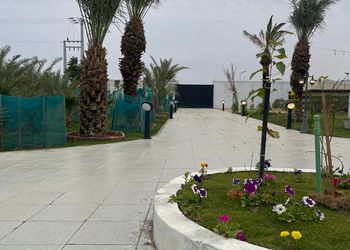 استراحة بمسطح اخضر ومجالس