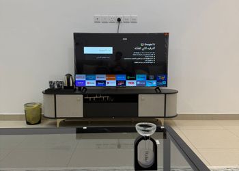 شقة بغرفة معيشة وغرفتين نوم 