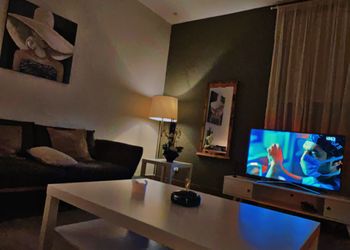شقة بصالة وغرفة نوم وبأثاث مريح