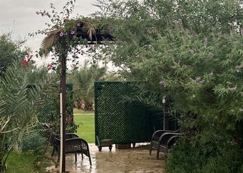 مزرعة بملاعب وإطلالة على النخيل 