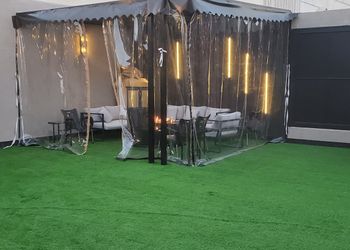 شاليه بمسطح اخضر