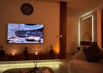 شقة بغرفة معيشة وغرفتين نوم 