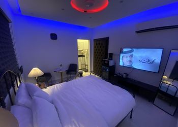 استديو بسرير فردي وجلسة