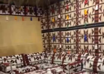 مخيم بجلسة عريش وبيت شعر 