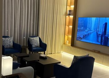 شقة بغرفة معيشة وغرفتين نوم 