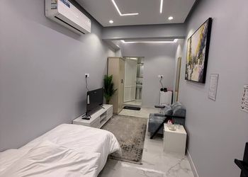 استديو بسرير فردي وجلسة 